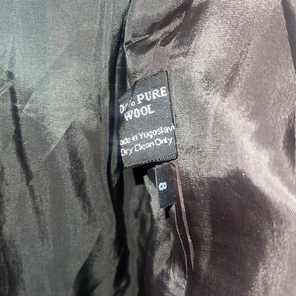 Vintage Giorgio Sant’Angelo 100% Wool Tweed Blazer - Size 8 - Picture 8 of 8